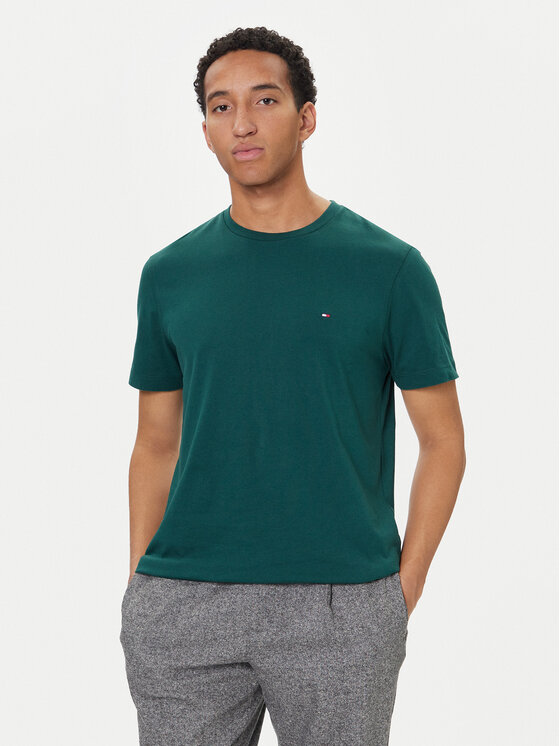 Tommy Hilfiger Tommy Hilfiger Camiseta Ess Seasonal MW0MW39995 Verde Regular Fit