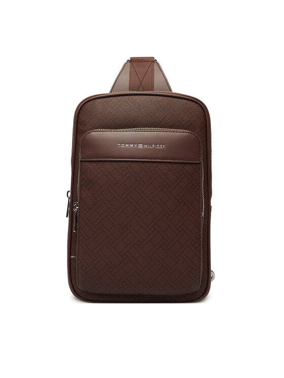 Tommy Hilfiger Borsellino Tommy Hilfiger Th Flag Monogram Sling Pack AM0AM14140 Marrone