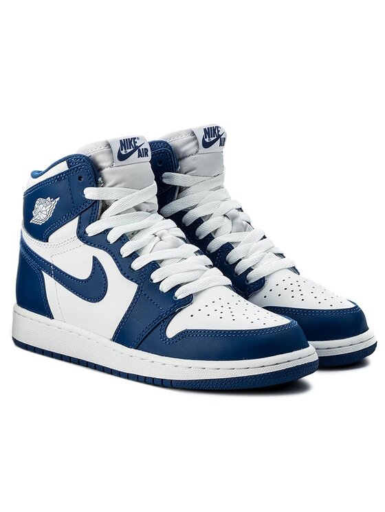 Nike Взуття Nike Air Jordan 1 Retro High Og Bg 575441 127 White/Stormblue