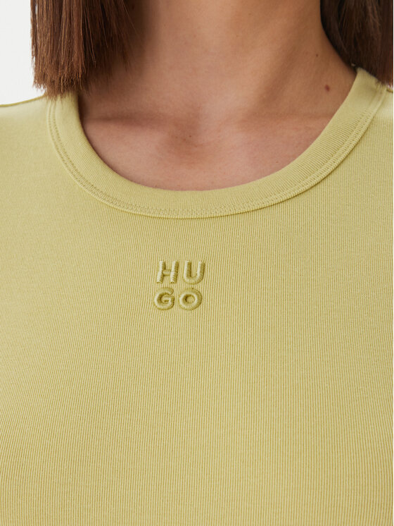 HUGO HUGO Футболка Delanor 50512000 Svetlozelena Slim Fit