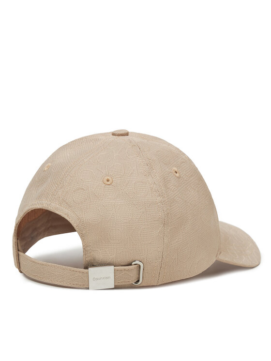 Calvin Klein Cepure ar nagu Calvin Klein Monogram Jacquard Cap K60K612871 Pelēks