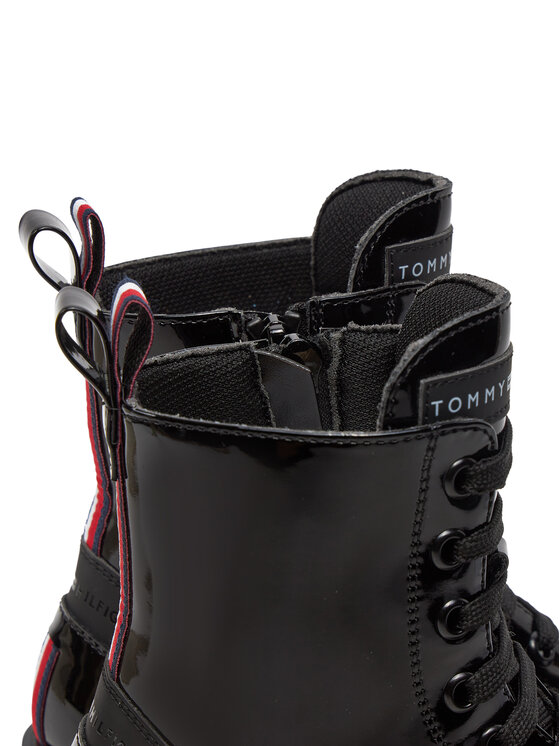 Tommy Hilfiger Polokozačky Tommy Hilfiger T4A5-33588-0775 M Černá