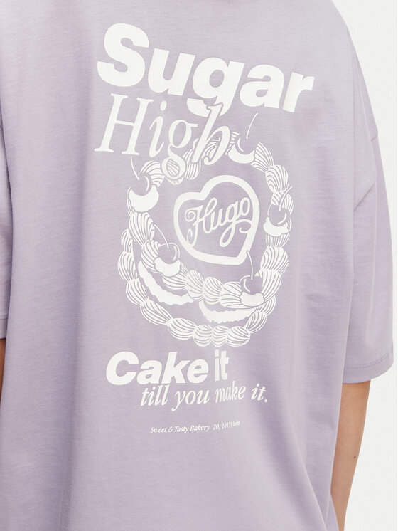 HUGO HUGO Camiseta Tee 50560772 Violeta Oversize