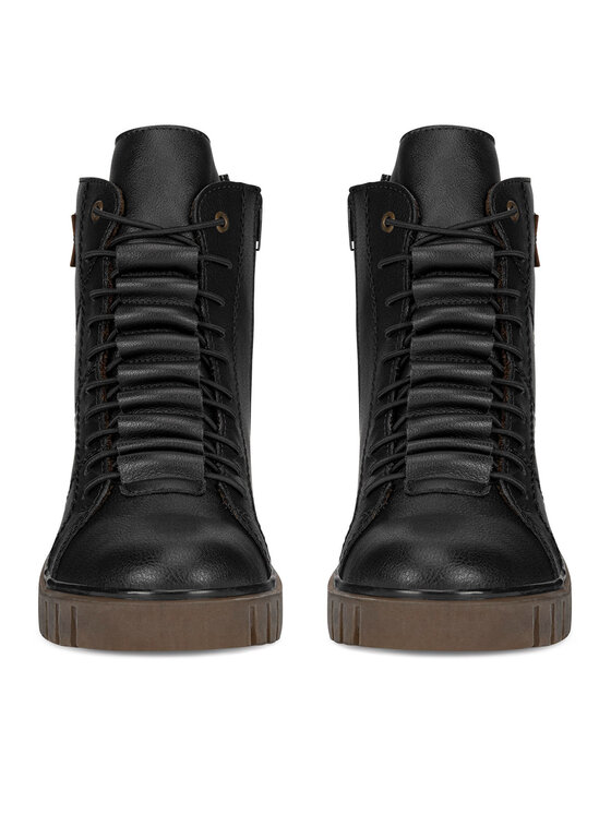 Rieker Šnurovacia obuv Rieker Y3421-00 Čierna