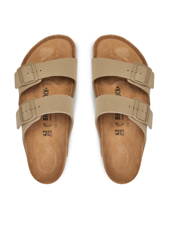 Birkenstock Шльопанці Birkenstock Arizona Birko-Flor 1027704 Хакі