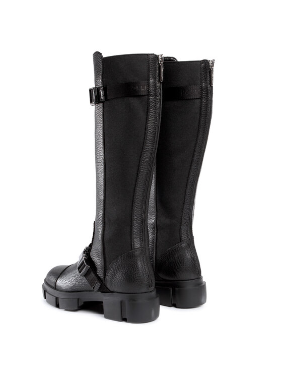 Pollini Cizme lungi riding Pollini SA26154G0BTF0000 Negru
