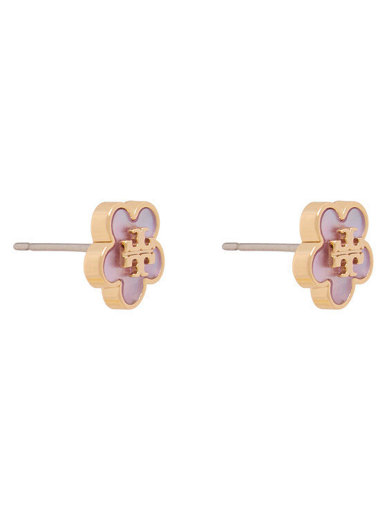Tory Burch Сережки Tory Burch Mop Stud Earrings 157351 Рожевий