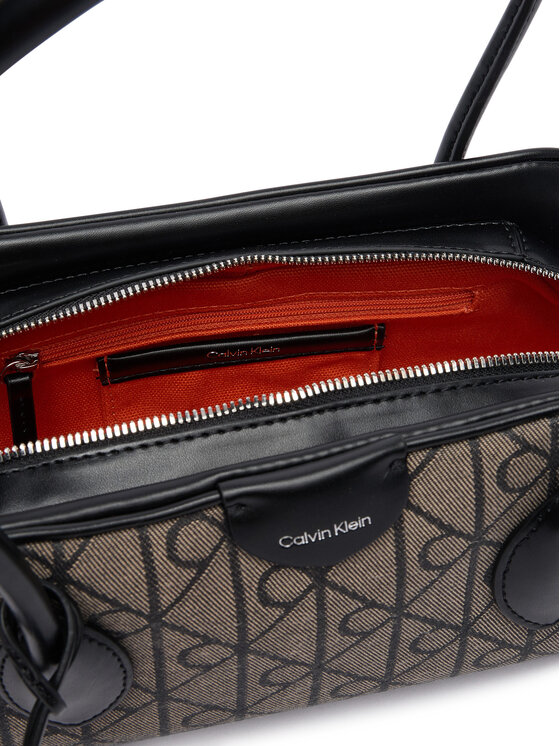 Calvin Klein Kabelka Calvin Klein Emblem Trio Jacquard LV04F3744G Sivá