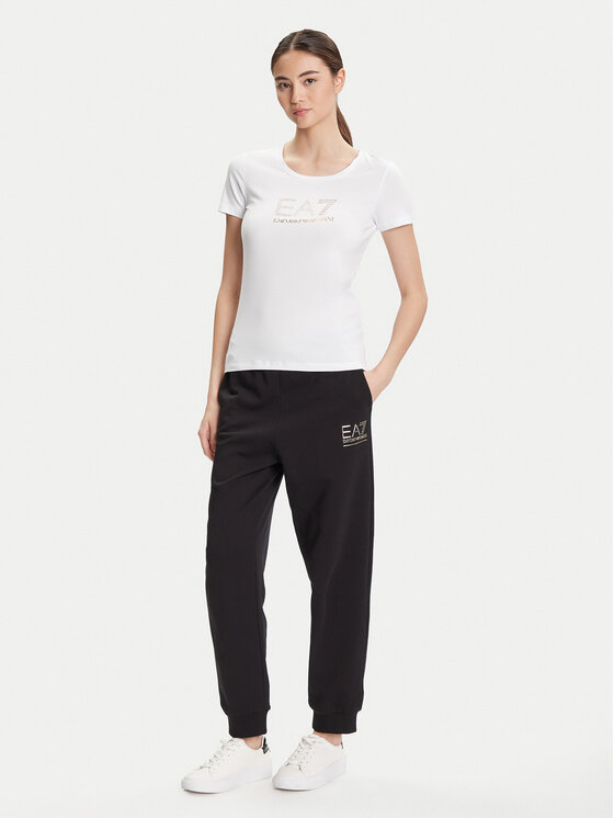 EA7 Emporio Armani EA7 Emporio Armani Camiseta 8NTT67 TJDQZ 1100 Blanco Skinny Fit