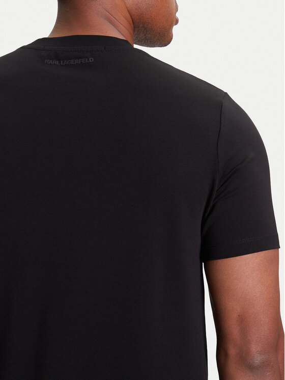 KARL LAGERFELD KARL LAGERFELD Póló 755038 553235 Fekete Regular Fit
