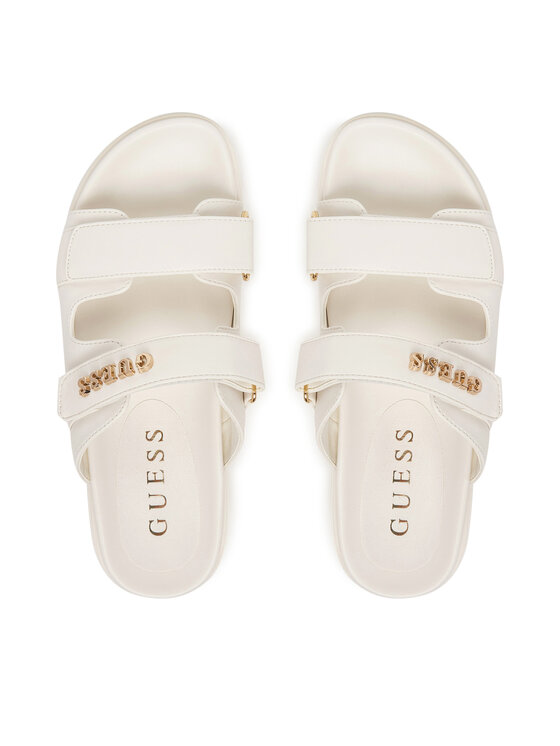 Guess Шльопанці Guess FLJFAX ELE03 Écru