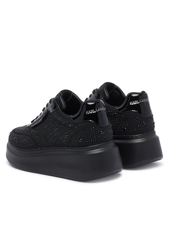 KARL LAGERFELD Sneakersy KARL LAGERFELD Anakapri Pearl Krust KL63523 Czarny