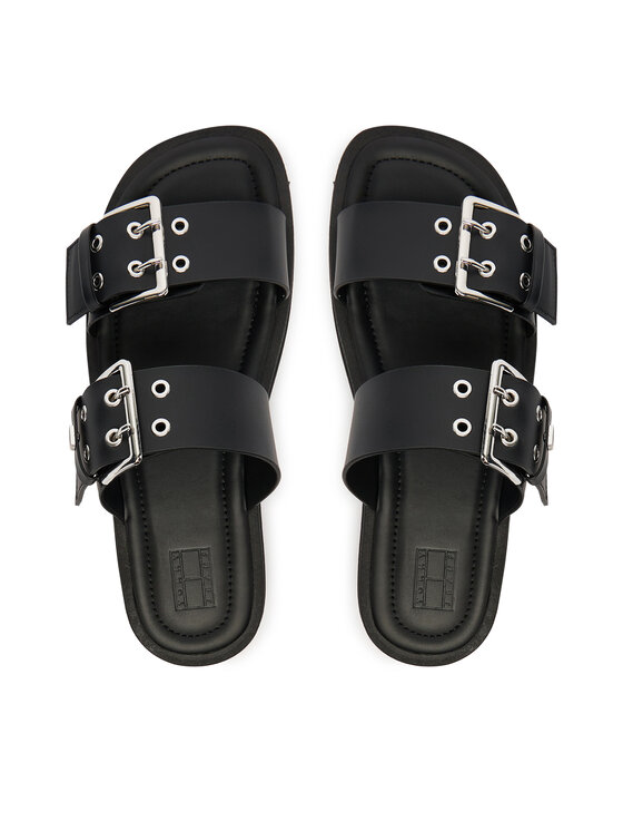 Tommy Jeans Nazouváky Tommy Jeans Tjw Buckle Straps Sandal EN0EN02966 Černá