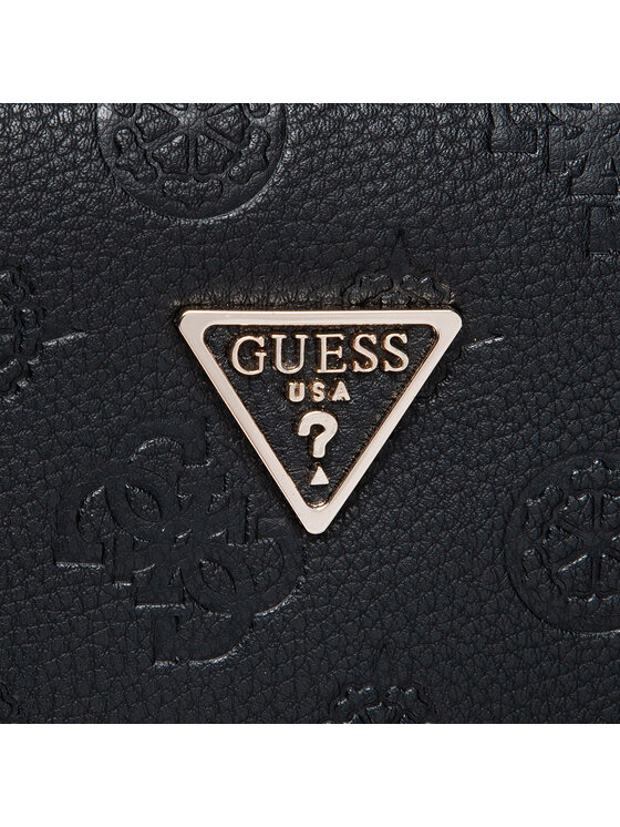 Geantă Guess Helaina Mini Crossbody Top Zip HWPG84 03720 Negru