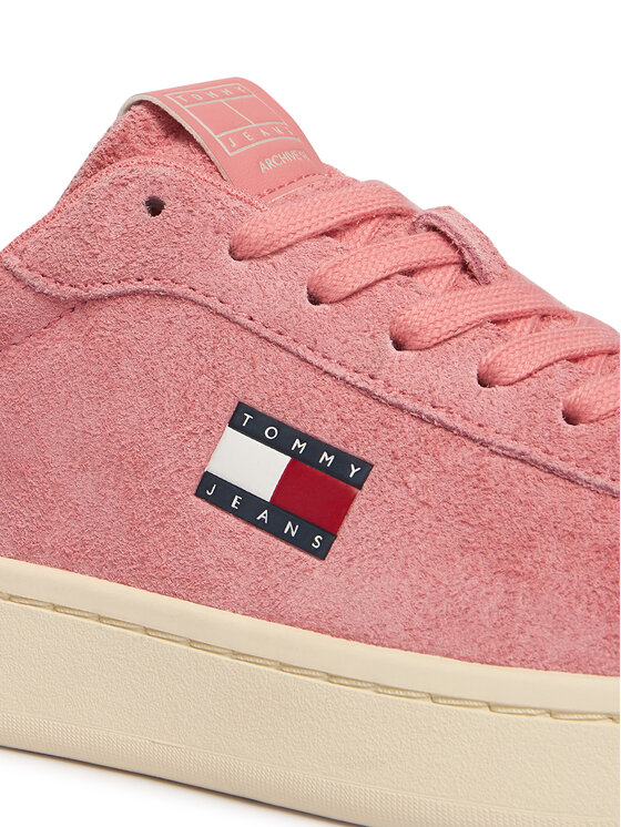 Tommy Jeans Laisvalaikio batai Tommy Jeans Logo Suede Archive EN02985 Rožinė
