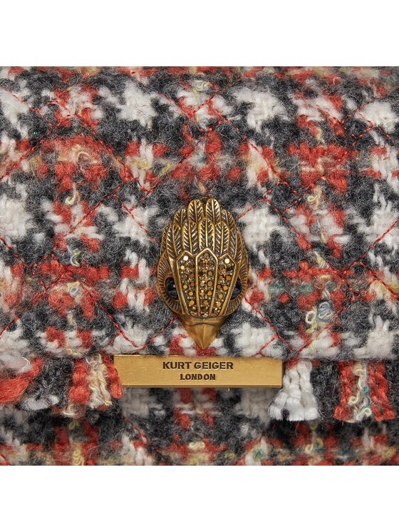 Kurt Geiger Kabelka Kurt Geiger 690-Tweed Kensington Bag 3614536609 Hnedá