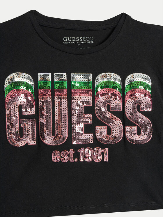 Guess Guess T-shirt J5RI10 K8HM4 Nero Regular Fit