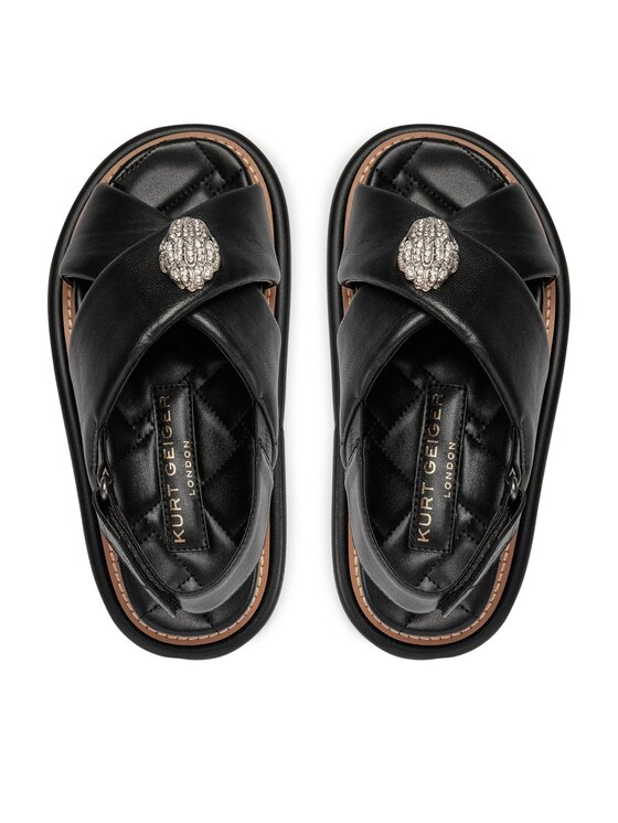 Sandale Kurt Geiger 225-Orson Cross Strap Sandal 9992200109 Negru