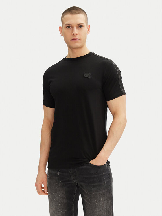 KARL LAGERFELD KARL LAGERFELD T-shirt 755053 552221 Crna Regular Fit