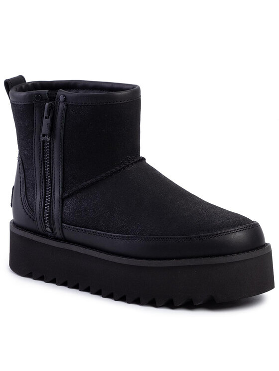 Ugg Botas de nieve Ugg W Classic Rebel Biker Mini 1105314 Negro