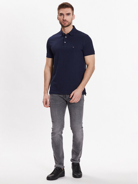 Tommy Hilfiger Tommy Hilfiger Polo marškinėliai 1985 MW0MW17771 Tamsiai mėlyna Slim Fit