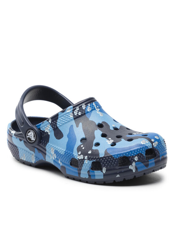 Crocs Šlepetės Crocs Classic Camo Clog K 207594 Mėlyna