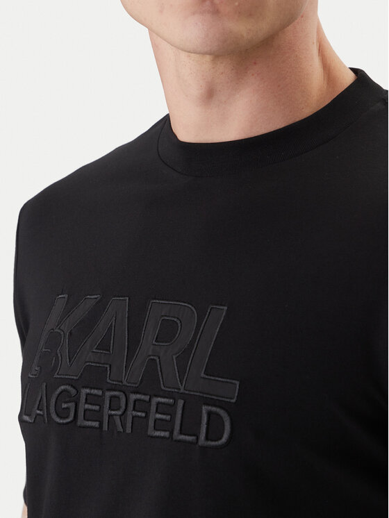 KARL LAGERFELD KARL LAGERFELD Camiseta 755035 562221 Negro Regular Fit