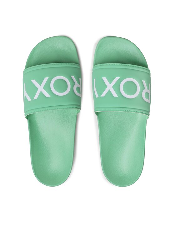 Roxy Шльопанці Roxy ARJL100679 Зелений