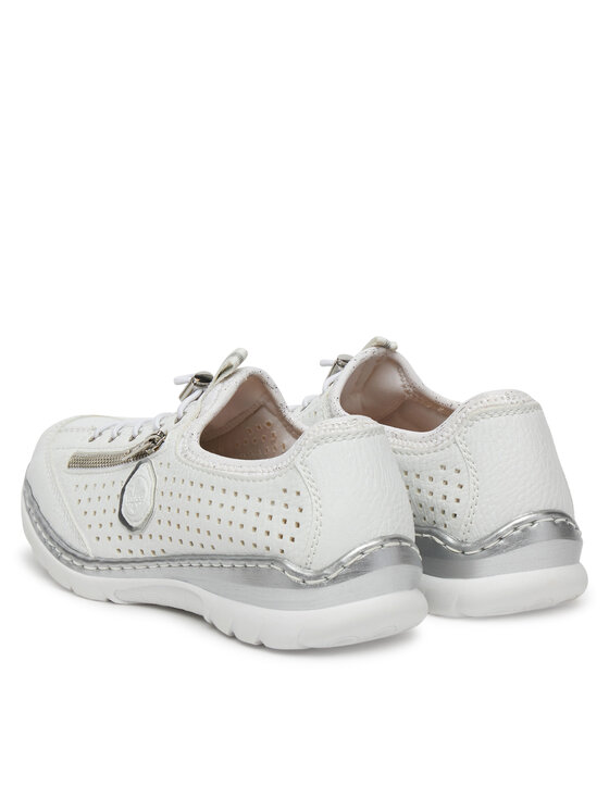 Rieker Sneakersy Rieker L3296-82 Bílá