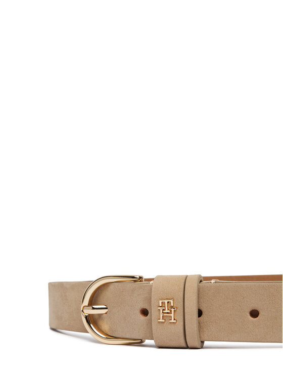 Tommy Hilfiger Ženski pas Tommy Hilfiger Essential Effortless 2.5 Nubuck AW0AW17762 Bež