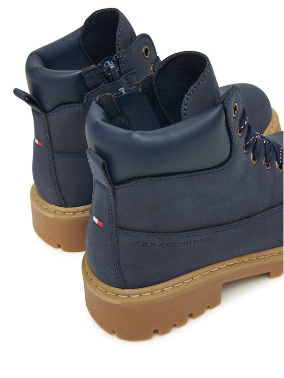 Tommy Hilfiger Turistická obuv Tommy Hilfiger T3X5-34125-1269 D Tmavomodrá