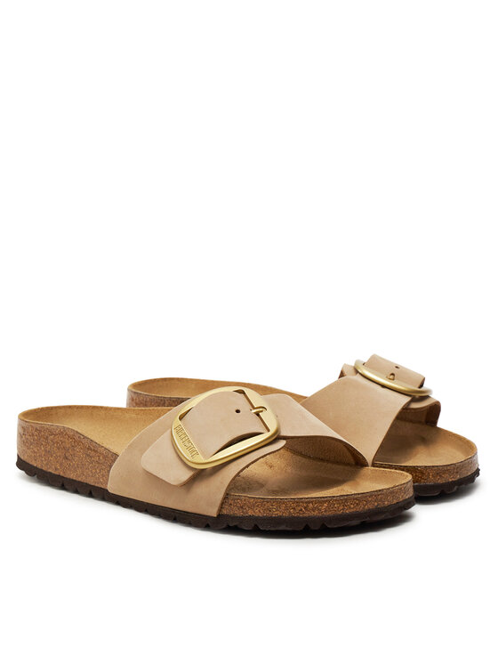 Birkenstock Шльопанці Birkenstock Madrid Big Buckle 1024009 Бежевий
