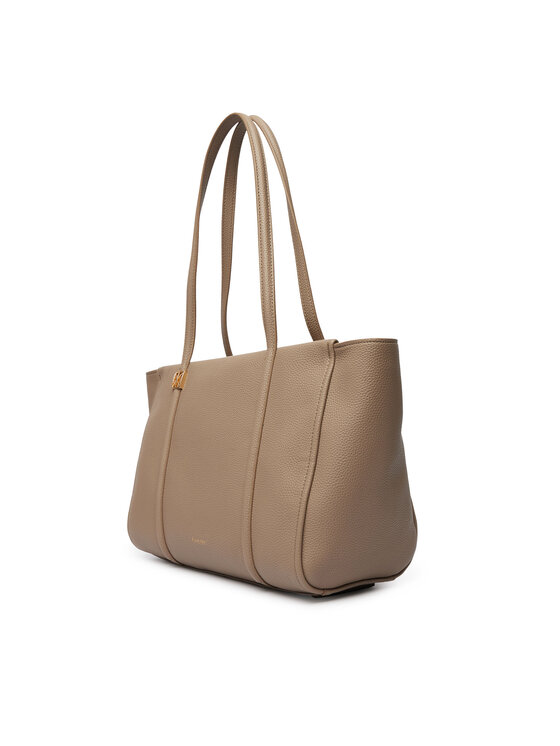 Calvin Klein Torbica Calvin Klein Emblem Hw Pebble Tote LV04F3424G Bež