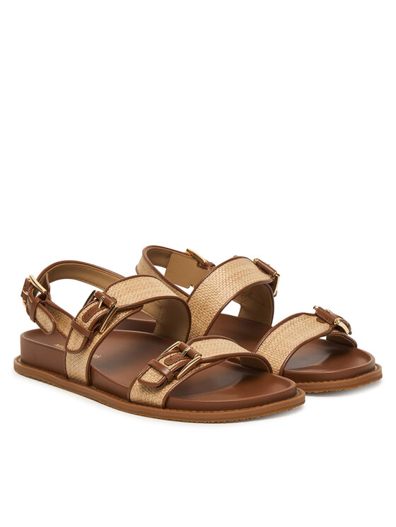 MICHAEL Michael Kors Sandále MICHAEL Michael Kors Nia Flat 40S6NIFS1D Béžová