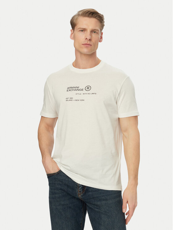 Armani Exchange Armani Exchange Camiseta XM002490 AF10358 U0009 Blanco Regular Fit