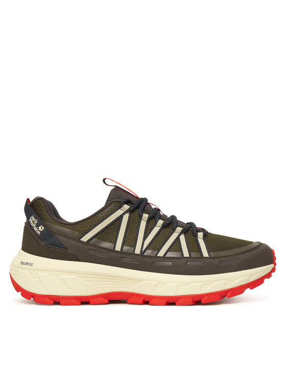 Jack Wolfskin Трекінгові черевики Jack Wolfskin Wild Hike Texapore Low M A65577 Хакі