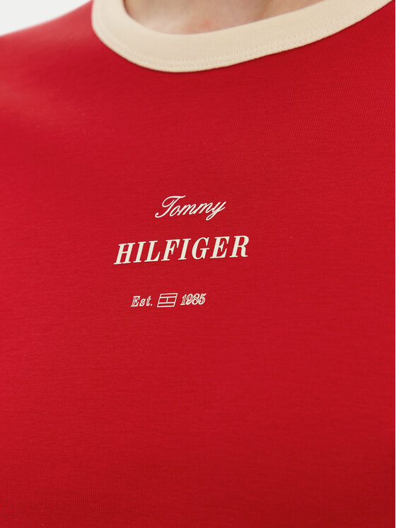 Tommy Hilfiger Tommy Hilfiger T-shirt Monotype WW0WW44586 Rosso Regular Fit