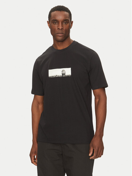 Jack & Jones Jack & Jones T-shirt Pacer Photo 12273775 Crna Relaxed Fit