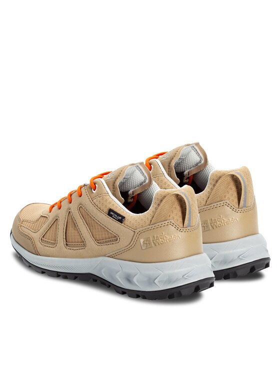 Jack Wolfskin Trekingová obuv Jack Wolfskin Woodland 2 Texapore Low W 4051341 Béžová