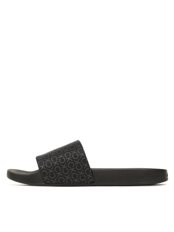 Calvin Klein Чехли Calvin Klein Pool Slide Mono HM0HM00963 Черен