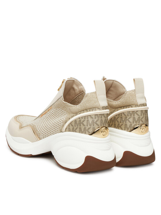 MICHAEL Michael Kors Снікерcи MICHAEL Michael Kors Zuma Mixed-Media Trainer 43F5ZUFP2L Золотий