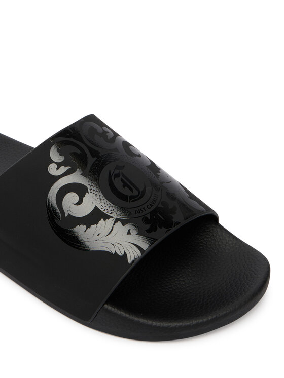 Just Cavalli Шльопанці Just Cavalli 80QA3SZ3 ZSE54 Чорний