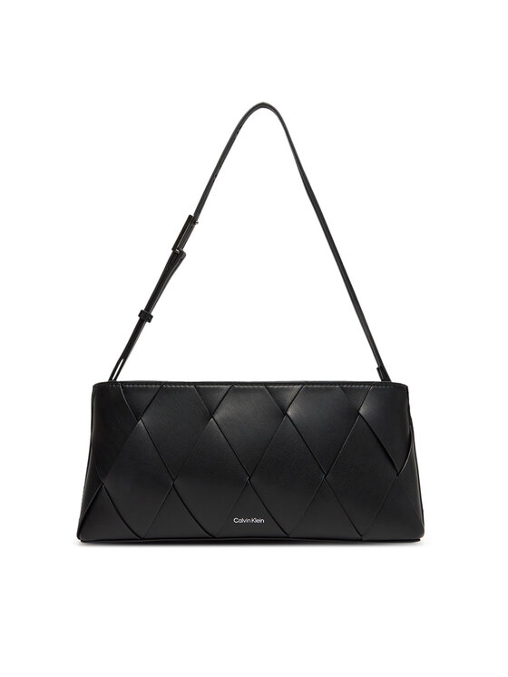 Calvin Klein Torebka Calvin Klein Ck Woven Elongated Shoulder Bag K60K612992 Czarny