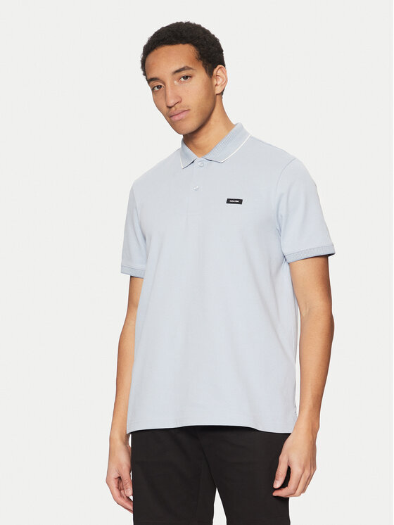 Calvin Klein Calvin Klein Polo marškinėliai K10K114141 Mėlyna Regular Fit