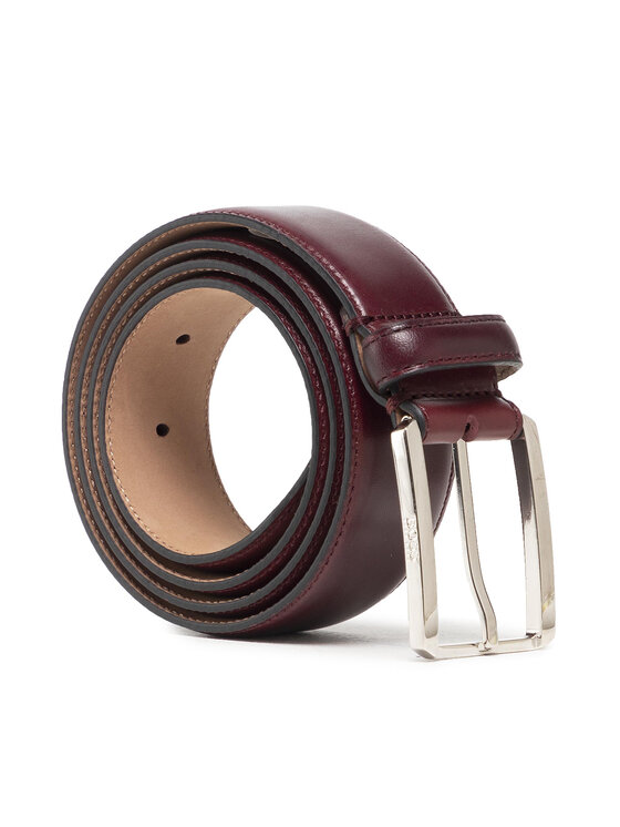 BOSS Vīriešu josta Boss T-Leo-St 50461560 Bordo