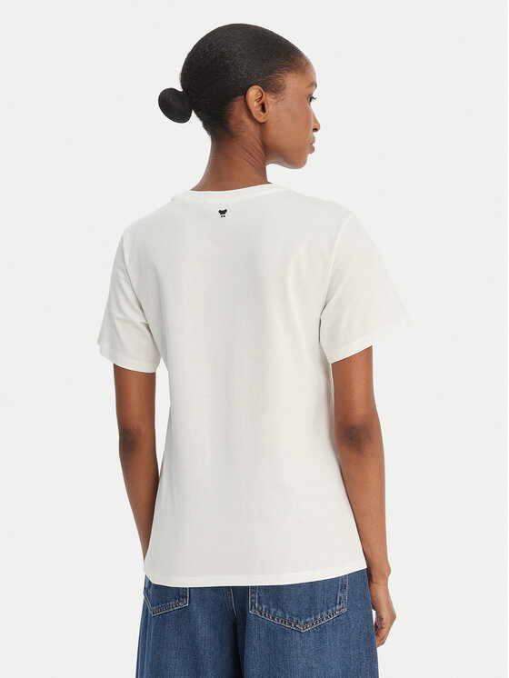 Weekend Max Mara Weekend Max Mara Camiseta Pantera 2615971032 Blanco Regular Fit