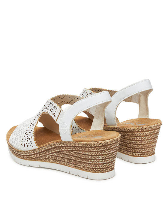 Rieker Sandały Rieker 61916-80 Biały