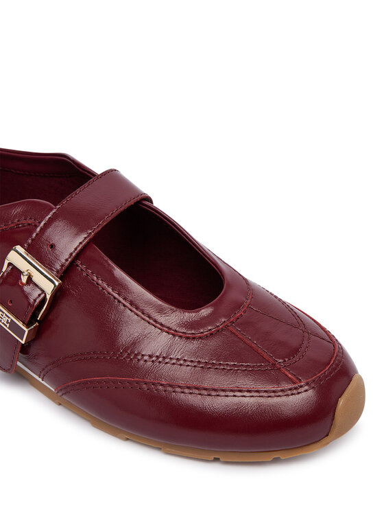 Tommy Hilfiger Balerīnas Tommy Hilfiger Bella Ballet Mary Jane FW0FW09416 Bordo