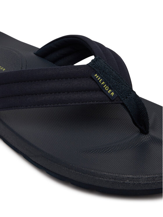 Tommy Hilfiger Japonki Tommy Hilfiger Molded Hilfiger Lth Beach Sandal FM0FM05802 Granatowy