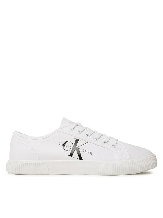Calvin Klein Jeans Tenisenes Calvin Klein Jeans Essential Vulcanized 1 YM0YM00306 Balts